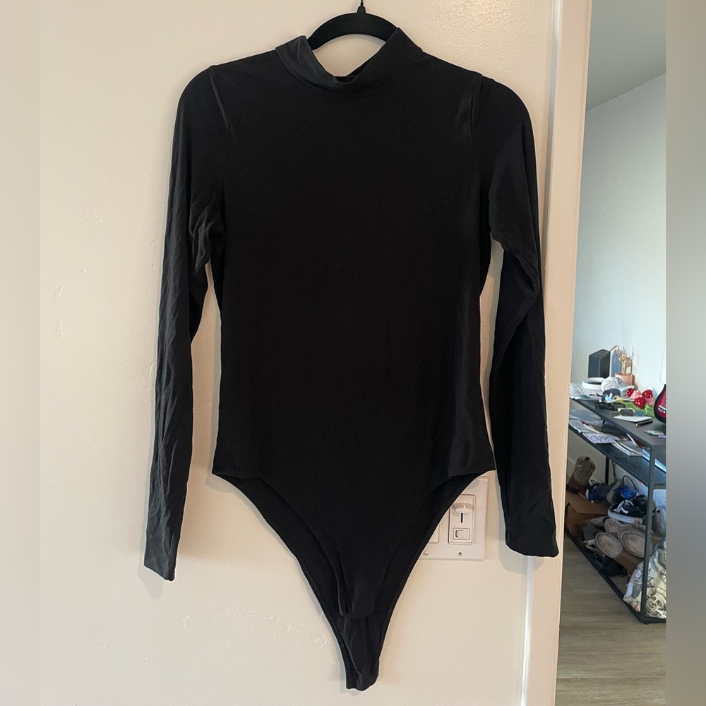 Black Long-sleeve Bodysuit